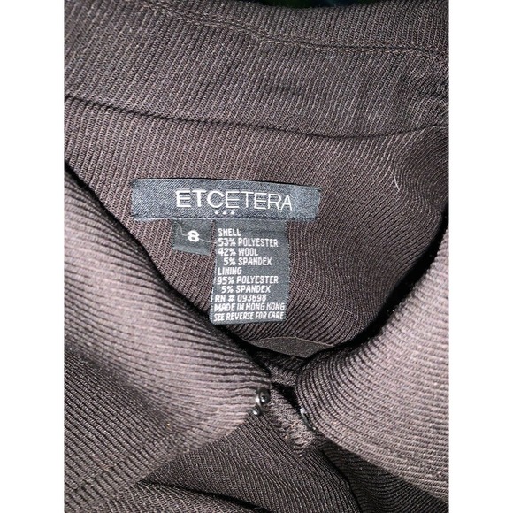 Etcetera Coat Brown Wool Blend - Picture 9 of 9